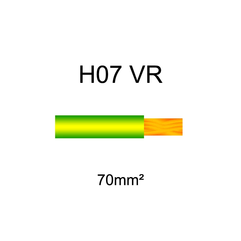 Fil électrique H07VR cuivre rigide | 6mm² à 120mm²