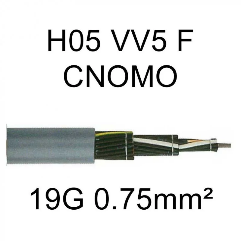 Câble électrique H05VV5F CNOMO