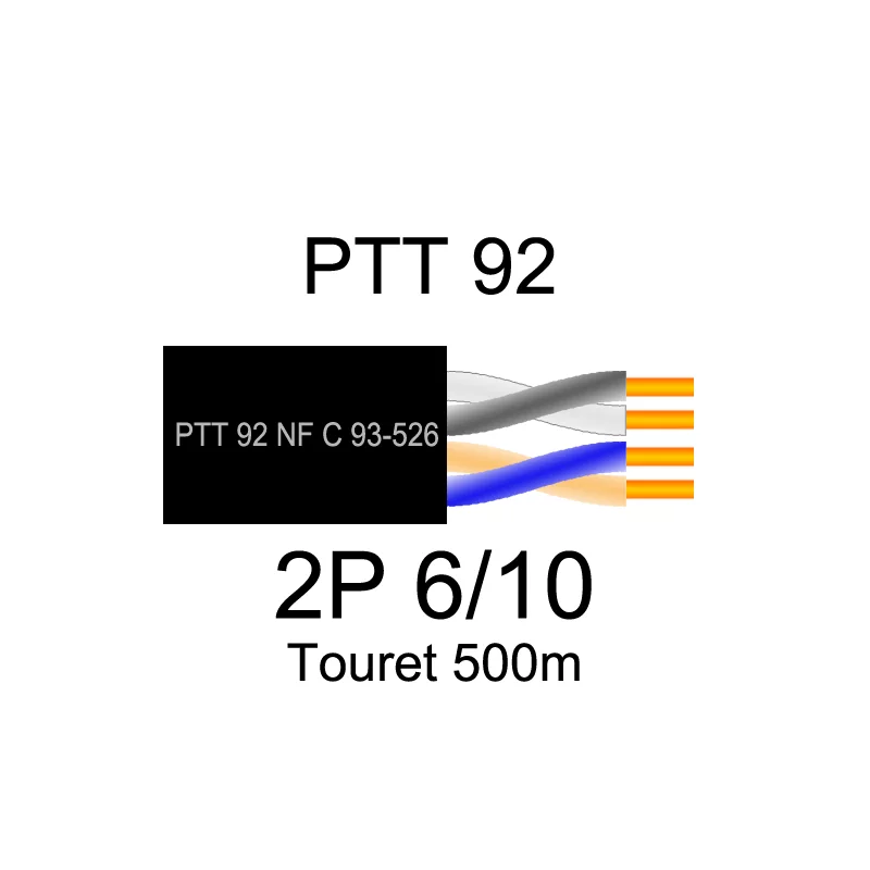 Câble téléphonique PTT 92