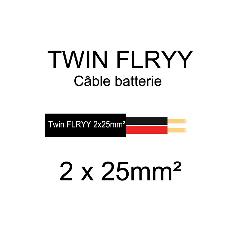 TWIN-FLRYY Câble batterie double