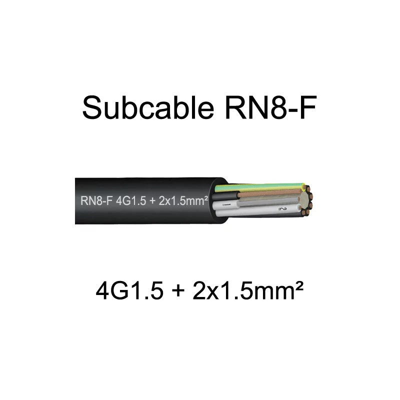 Subcable RN8F immergeable et multisection