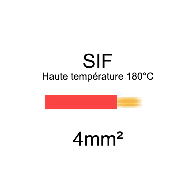 Fil souple haute température type SIF ( ou SIaF )