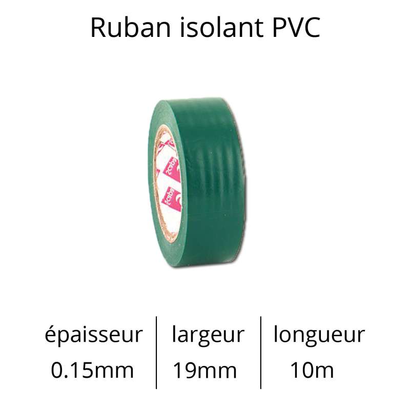 Ruban isolant PVC couleur
