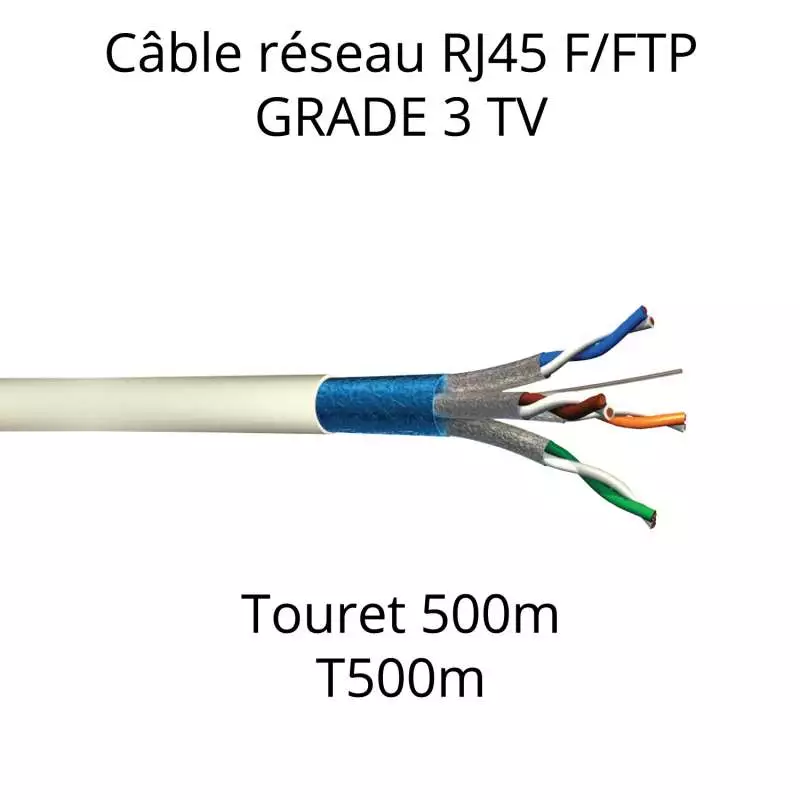 Câble RJ45 F/FTP Grade 3 TV