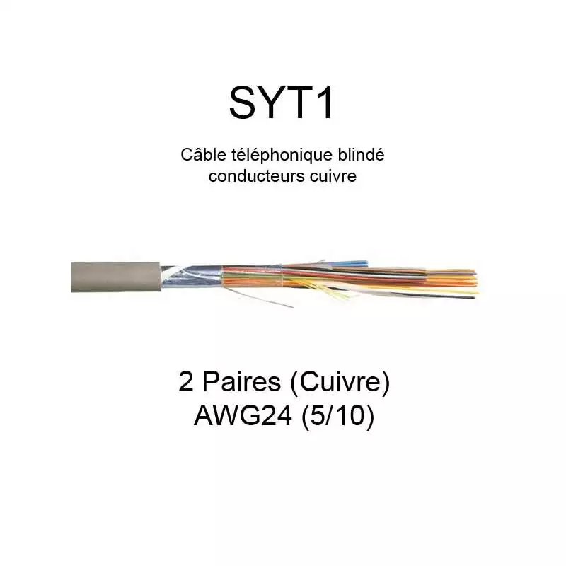 Câble téléphonique SYT1 avec écran