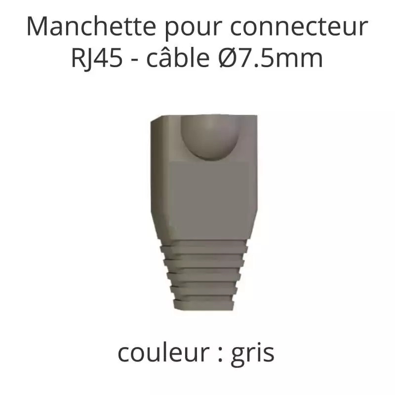 Manchette Ø7.5mm pour connecteur RJ45