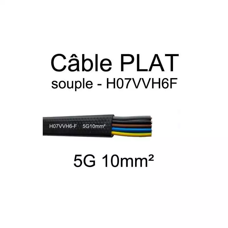 Câble électrique plat souple type H07VVH6F