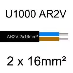 Cable electrique aluminium AR2V 2x16mm2