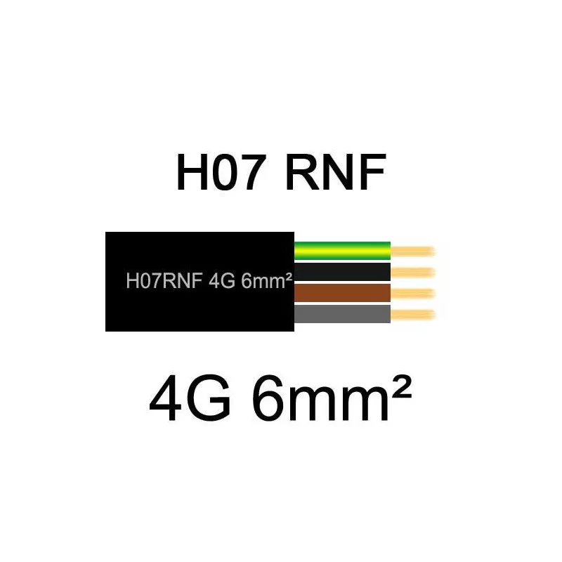 Câble électrique H07RNF cuivre souple | 1 à 300mm²