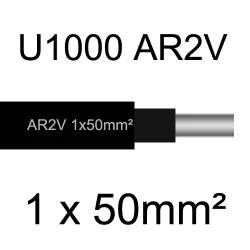 câble électrique aluminimum AR2V 1x50mm2