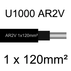 câble électrique aluminimum AR2V 1x120mm2